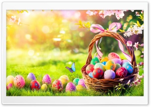 Easter Eggs 2025 Ultra HD Wallpaper for 4K UHD Widescreen Desktop, Lockscreen, Screensaver, TV, Tablet, Smartphone