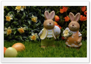 Easter Eggs and Bunnies 2016 Ultra HD Wallpaper for 4K UHD Widescreen desktop, tablet & smartphone