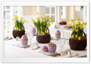Easter Party Decoration Ultra HD Wallpaper for 4K UHD Widescreen desktop, tablet & smartphone