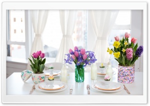 Easter Table Decorations Ultra HD Wallpaper for 4K UHD Widescreen desktop, tablet & smartphone