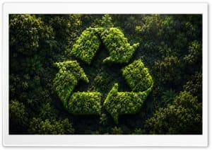 Eco Friendly Recycle Sign 4K UHD Wallpaper for Widescreen and UltraWide Desktop, UltraHD TV, Smartphone, Tablet