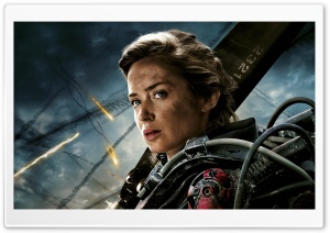 Edge Of Tomorrow Emily Blunt as Rita Vrataski Ultra HD Wallpaper for 4K UHD Widescreen desktop, tablet & smartphone