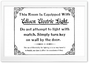 Edison Electric Light Ultra HD Wallpaper for 4K UHD Widescreen desktop, tablet & smartphone