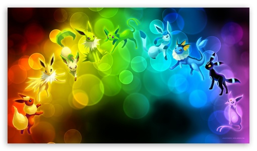 Eeveelution UltraHD Wallpaper for HD 16:9 ;