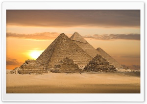 Egyptian Pyramids - Cairo, Egypt, Africa Ultra HD Wallpaper for 4K UHD Widescreen desktop, tablet & smartphone