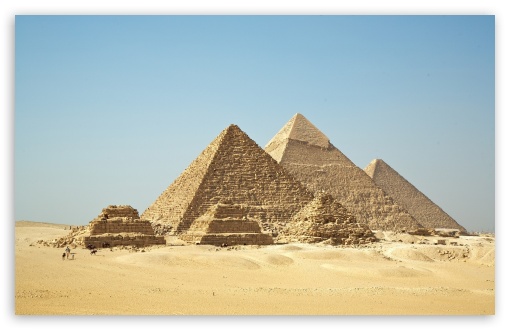 Egyptian Pyramids Desert UltraHD Wallpaper for HD 16:9 ; Widescreen 16:10 5:3 ;