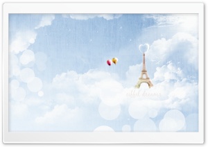 Eiffel Dreams Ultra HD Wallpaper for 4K UHD Widescreen desktop, tablet & smartphone