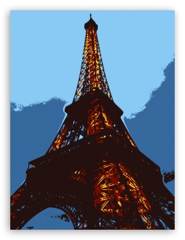 Eiffel tower UltraHD Wallpaper for Mobile 3:4 ;