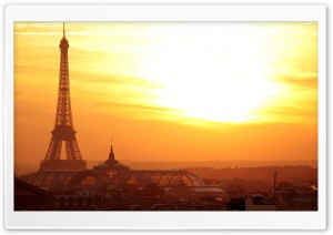 Eiffel Tower At Sunset Ultra HD Wallpaper for 4K UHD Widescreen desktop, tablet & smartphone