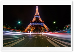 Eiffel Tower Light Show Ultra HD Wallpaper for 4K UHD Widescreen desktop, tablet & smartphone