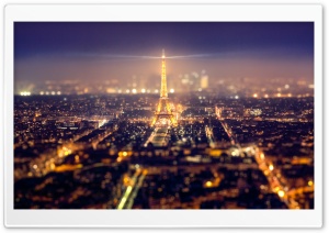 Eiffel Tower Tilt-Shift Ultra HD Wallpaper for 4K UHD Widescreen desktop, tablet & smartphone