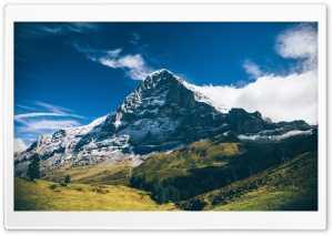 Eiger Mountain, Grindelwald, Switzerland Landscape Ultra HD Wallpaper for 4K UHD Widescreen desktop, tablet & smartphone
