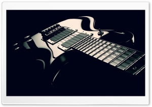 Electric Guitar Black and White Ultra HD Wallpaper for 4K UHD Widescreen desktop, tablet & smartphone