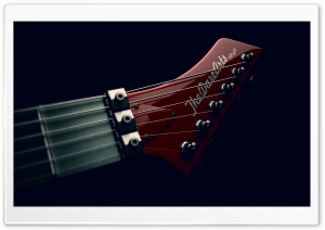 Electric Guitar Headstock Design Ultra HD Wallpaper for 4K UHD Widescreen desktop, tablet & smartphone