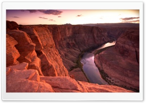 elementary OS Horseshoe Bend Sunset Ultra HD Wallpaper for 4K UHD Widescreen desktop, tablet & smartphone