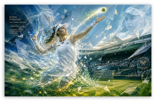 Elena Rybakina UltraHD Wallpaper for Widescreen 16:10 ;