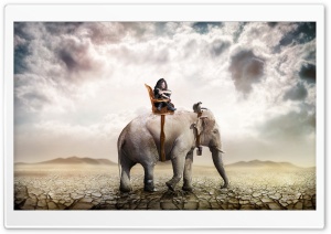 Elephant Ride Ultra HD Wallpaper for 4K UHD Widescreen desktop, tablet & smartphone