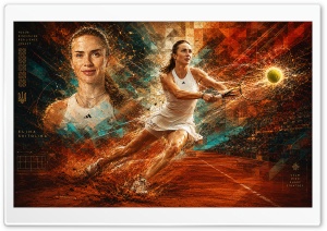 Elina Svitolina 4K UHD Wallpaper for Widescreen and UltraWide Desktop, UltraHD TV, Smartphone, Tablet