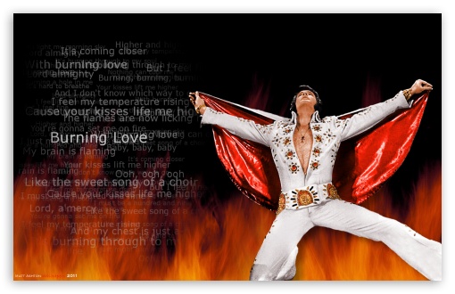 Elvis Burning Love UltraHD Wallpaper for 8K UHD TV 16:9 Ultra High Definition 2160p 1440p 1080p 900p 720p ; Widescreen 16:10 WHXGA WQXGA WUXGA WXGA ; Fullscreen 4:3 UXGA XGA SVGA ;