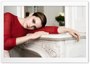 Emma Watson In Red Ultra HD Wallpaper for 4K UHD Widescreen desktop, tablet & smartphone