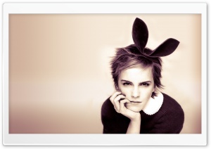 Emma Watson With Bunny Ears Ultra HD Wallpaper for 4K UHD Widescreen desktop, tablet & smartphone