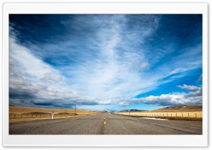 Empty Highway Ultra HD Wallpaper for 4K UHD Widescreen Desktop, Lockscreen, Screensaver, TV, Tablet, Smartphone