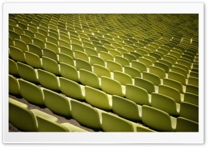 Empty Yellow Stadium Seats, Vintage Ultra HD Wallpaper for 4K UHD Widescreen desktop, tablet & smartphone