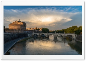 Engelsburg, Castel Sant Angelo Ultra HD Wallpaper for 4K UHD Widescreen desktop, tablet & smartphone
