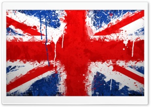 England Flag Paint Ultra HD Wallpaper for 4K UHD Widescreen desktop, tablet & smartphone