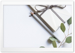 Envelopes, Pencil, Green Leaves Ultra HD Wallpaper for 4K UHD Widescreen desktop, tablet & smartphone