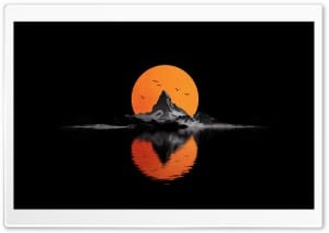 Epic Sunset Illustration 4K UHD Wallpaper for Widescreen and UltraWide Desktop, UltraHD TV, Smartphone, Tablet