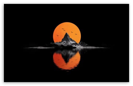 Epic Sunset Illustration UltraHD Wallpaper for UHD 16:9 ; HD 16:9 ; UltraWide 21:9 24:10 32:9 32:10 ; Widescreen 16:10 ; Tablet 1:1 ; Mobile 9:16 9:19.5 9:20 9:21 9:22 ; Dual 16:10 16:9 ;