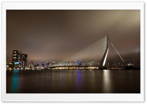 Erasmus Bridge, Rotterdam, The Netherlands Ultra HD Wallpaper for 4K UHD Widescreen desktop, tablet & smartphone