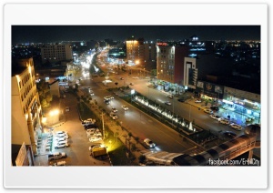 Erbil in night Ultra HD Wallpaper for 4K UHD Widescreen Desktop, Lockscreen, Screensaver, TV, Tablet, Smartphone