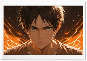 Eren Jaeger - Attack on Titan 4K UHD Wallpaper for Widescreen and UltraWide Desktop, UltraHD TV, Smartphone, Tablet