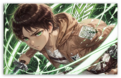 Eren Jaeger Attack on Titan UltraHD Wallpaper for Widescreen 16:10 ;