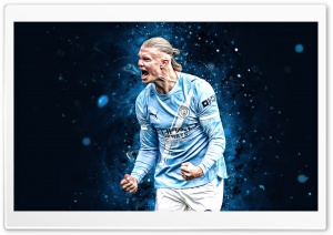 Erling Haaland 4K UHD Wallpaper for Widescreen and UltraWide Desktop, UltraHD TV, Smartphone, Tablet