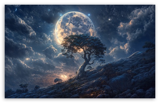 Ethereal Lunar Glow UltraHD Wallpaper for UHD 16:9 ; HD 16:9 ; UltraWide 21:9 24:10 ; Widescreen 16:10 5:3 ; Fullscreen 4:3 5:4 3:2 ; Tablet 1:1 ; Mobile 9:16 10:16 2:3 3:5 3:4 ;