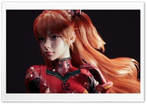 Evangelion, Asuka, 3D 4K UHD Wallpaper for Widescreen and UltraWide Desktop, UltraHD TV, Smartphone, Tablet
