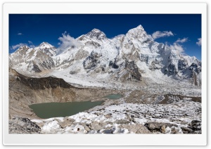 Everest, Nuptse, Kala Patthar, Nepal, Himalayas, Mountains, Landscape 4K UHD Wallpaper for Widescreen and UltraWide Desktop, UltraHD TV, Smartphone, Tablet
