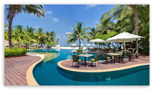 Exotic Resort UltraHD Wallpaper for HD 16:9 ;