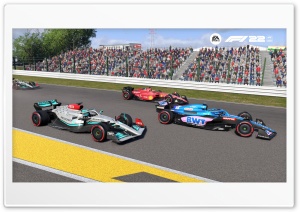 F1 22 Game - Mercedes, Ferrari, Alpine Japanese GP Ultra HD Wallpaper for 4K UHD Widescreen desktop, tablet & smartphone