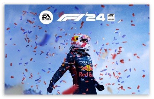 F1 24 Video Game, Max Verstappen UltraHD Wallpaper for UHD 16:9 ; HD 16:9 ; UltraWide 21:9 24:10 ; Widescreen 16:10 5:3 ; Fullscreen 4:3 5:4 3:2 ; Tablet 1:1 ;