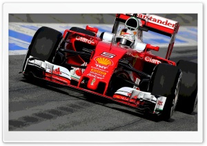 F1 Ferrari Vettel Poster Ultra HD Wallpaper for 4K UHD Widescreen desktop, tablet & smartphone
