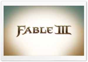 Fable III Logo Ultra HD Wallpaper for 4K UHD Widescreen desktop, tablet & smartphone