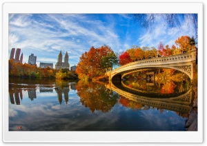 Fall Foliage in Central Park New York City Ultra HD Wallpaper for 4K UHD Widescreen desktop, tablet & smartphone