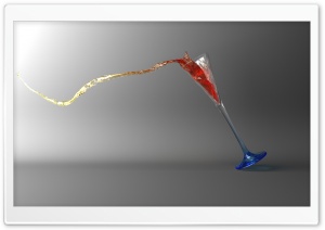 Falling Glass 3D Ultra HD Wallpaper for 4K UHD Widescreen desktop, tablet & smartphone