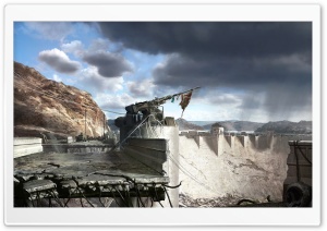 Fallout New Vegas Hoover Dam Concept Art Ultra HD Wallpaper for 4K UHD Widescreen desktop, tablet & smartphone
