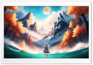 Fantasy Autumn Landscape Ultra HD Wallpaper for 4K UHD Widescreen desktop, tablet & smartphone