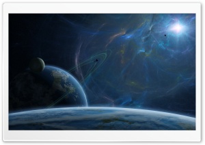 Fantasy Blue Space Ultra HD Wallpaper for 4K UHD Widescreen desktop, tablet & smartphone
